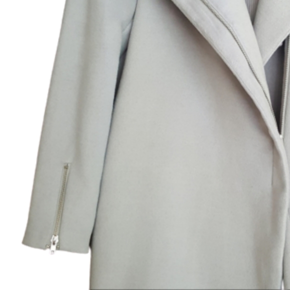 Cotton On Gray Wrap Pea Coat Size XS - Picture 2 of 5